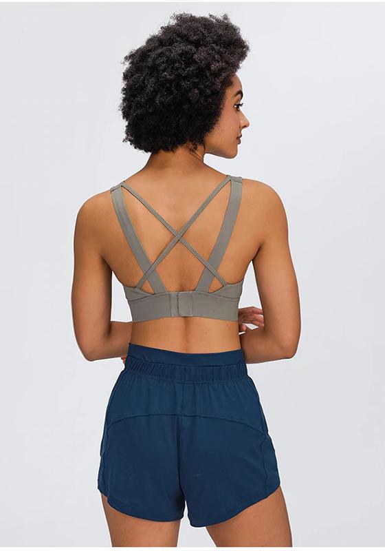 High Support Back Closure Sports Bra