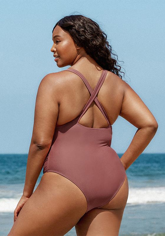 Solid Light Coral One Piece