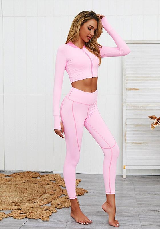 Zipper Top Yoga Set