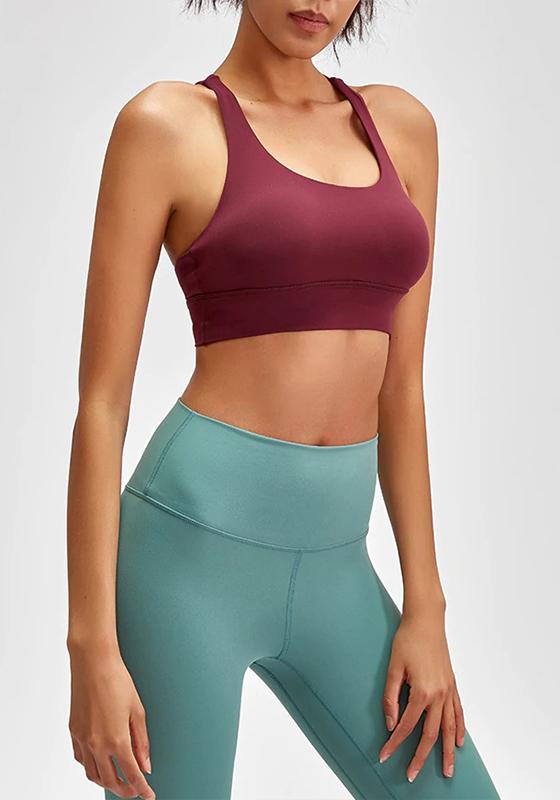 Medium Support Criss-Cross Yoga Bra