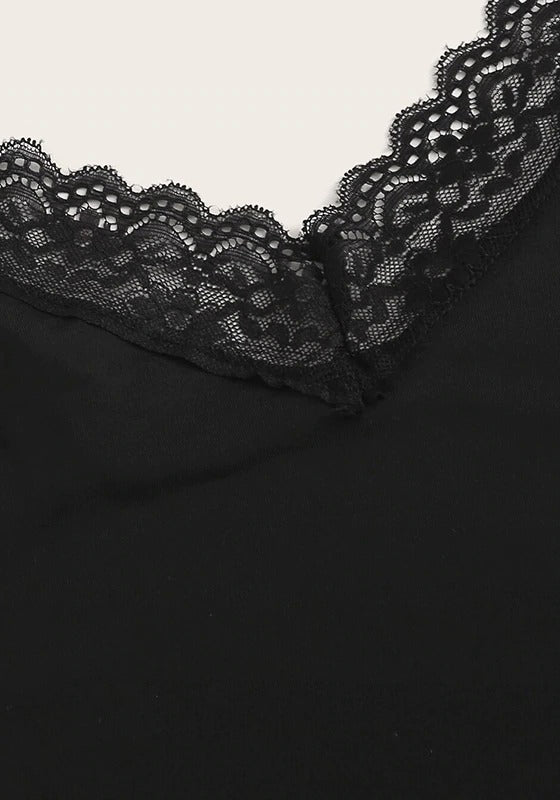 Lace Trim Cami Hearts Shorts PJ Set