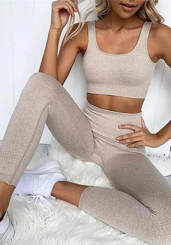 Ribbed Seamless Yoga Set