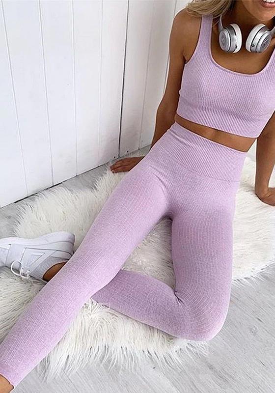 Ribbed Seamless Yoga Set