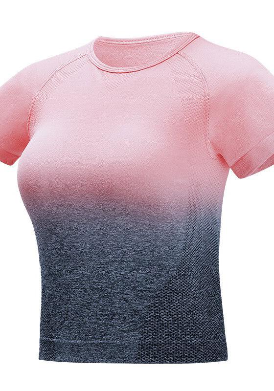 Ombre Seamless Yoga Shirt