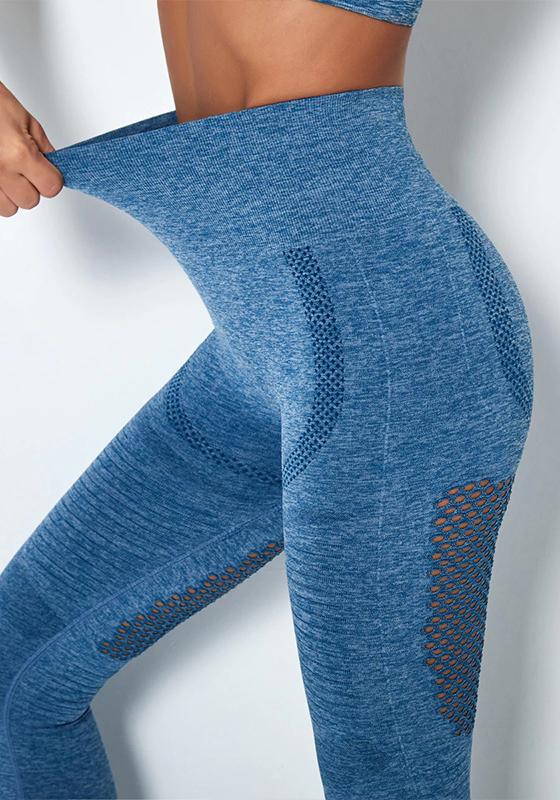 Aqua High Waisted Yoga Pants