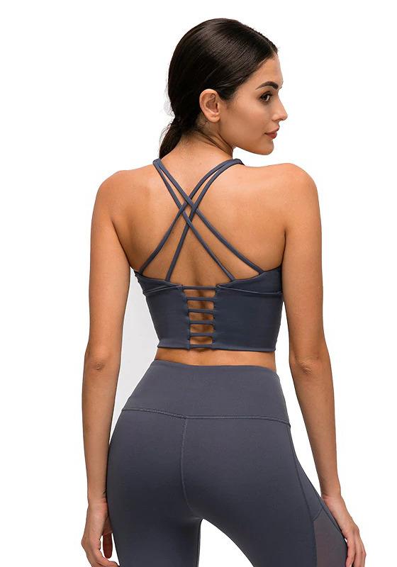 Spaghetti Cross Back Crop Top