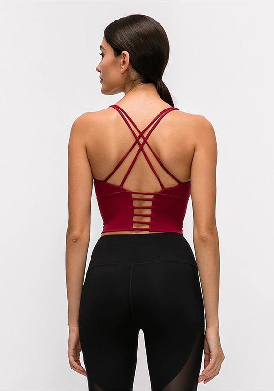 Spaghetti Cross Back Crop Top