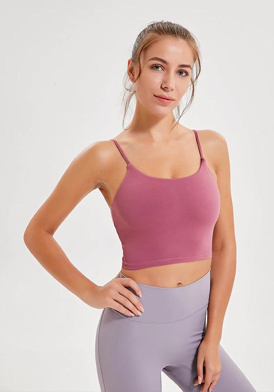 Solid Cami Sports Bra