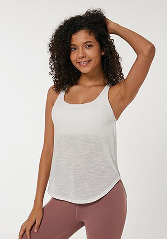 Curved Hem Gym Tank Top