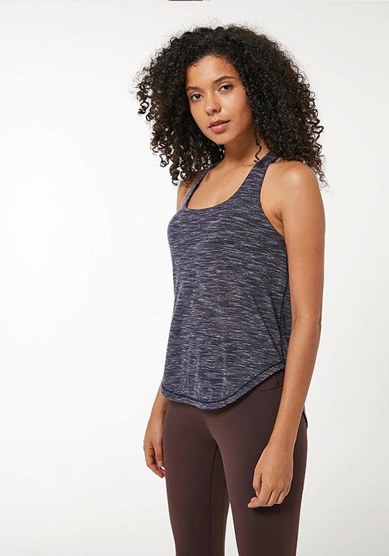 Curved Hem Gym Tank Top