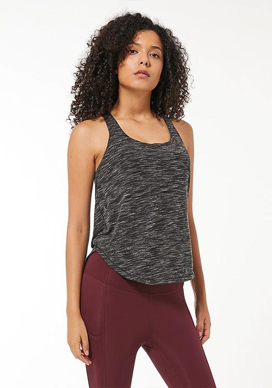 Curved Hem Gym Tank Top