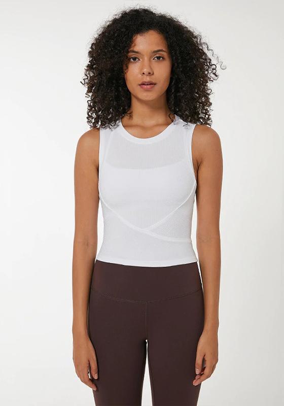 Slim Fit Sleeveless Yoga Shirt