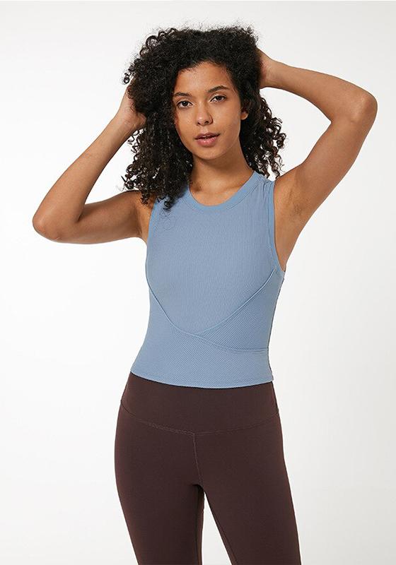 Slim Fit Sleeveless Yoga Shirt