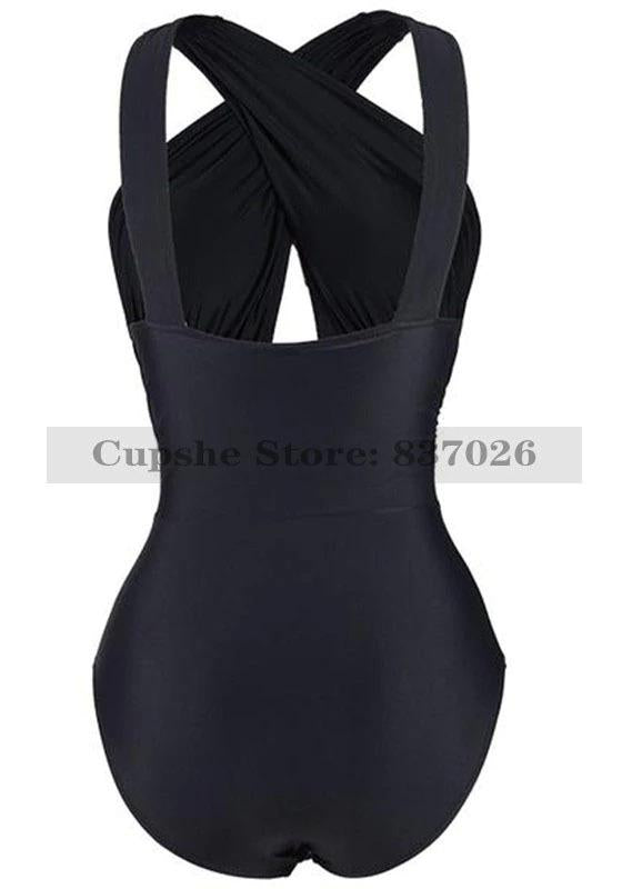 Black Deep Feelings Cross One-piece