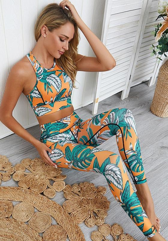 Pad Floral Fitness Set