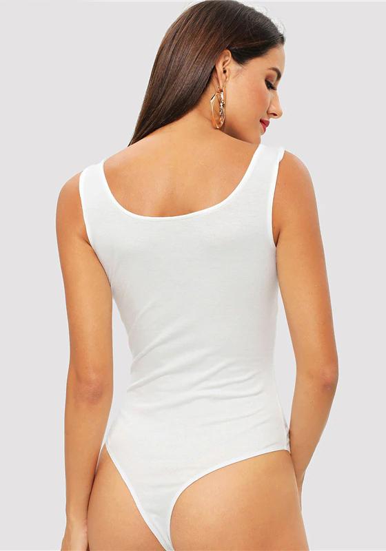 Scoop Neck Classic Slim Fit Bodysuit