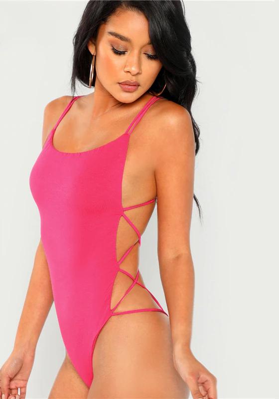 Strappy Backless Sexy Bodysuit