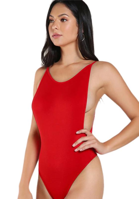 Backless Low Side And Back Bodysuit