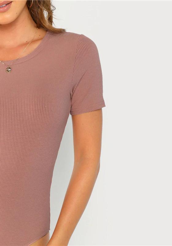 Minimalist Solid Form Fitting Bodysuit