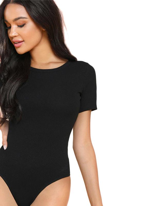 Minimalist Solid Form Fitting Bodysuit