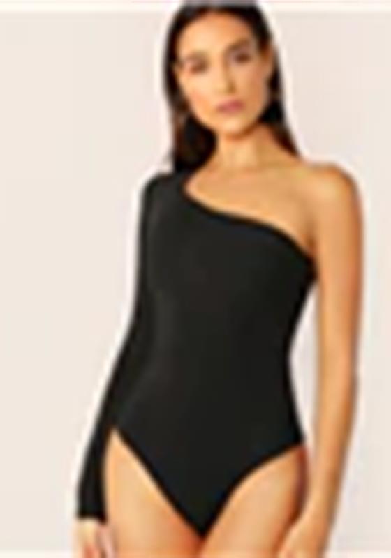 One Shoulder Form Fitting Bodysuit