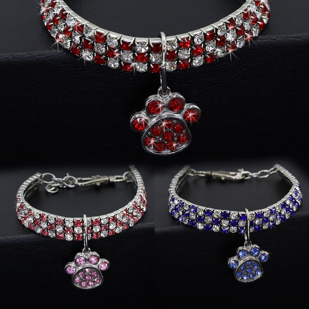 Bling Rhinestone Cat Dog Collar