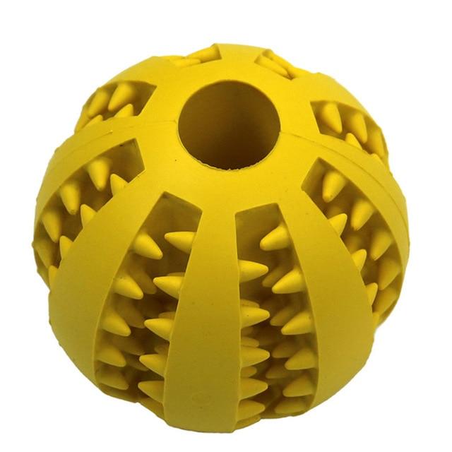 Interactive Food Dispensing Rubber Ball Toy