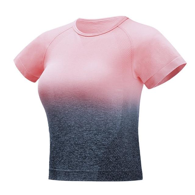 Ombre Seamless Yoga Shirt