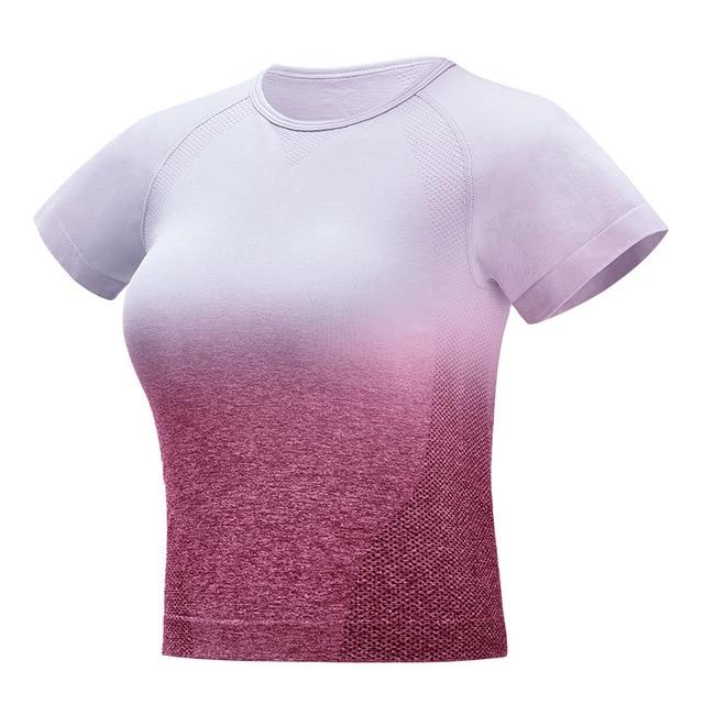 Ombre Seamless Yoga Shirt