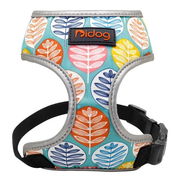 Leaf Printed Dog Harness