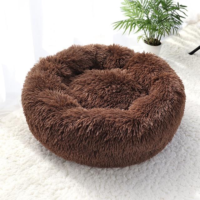 Plush Round Cat Bed