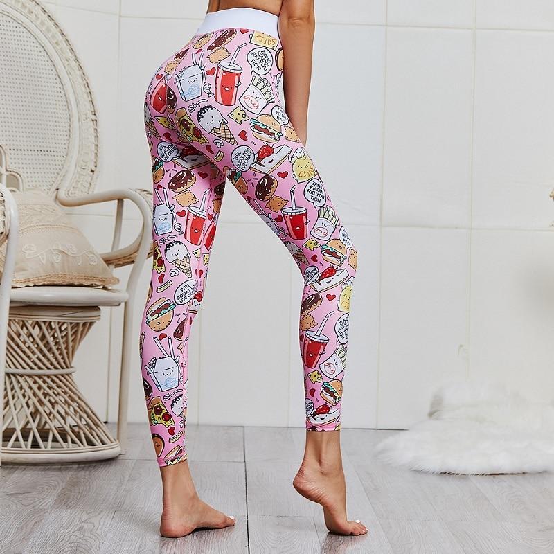 Cartoon Print Yoga Set