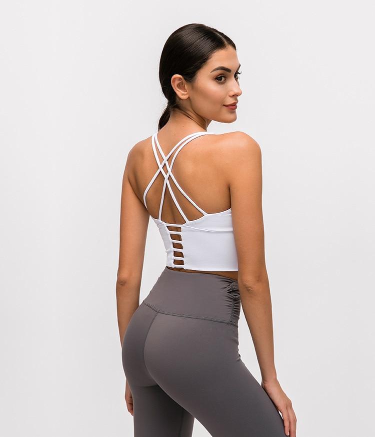 Spaghetti Cross Back Crop Top