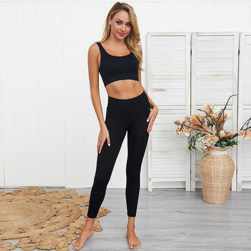 Ribbed Seamless Yoga Set