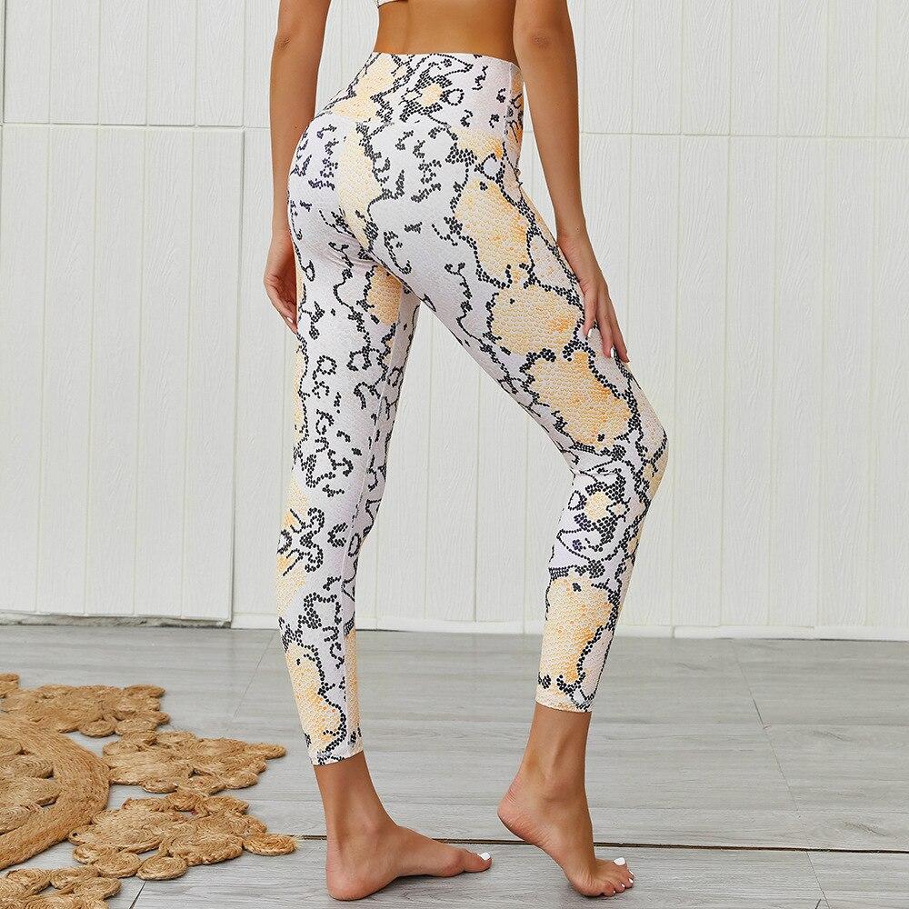 Snakeskin Print Yoga Set