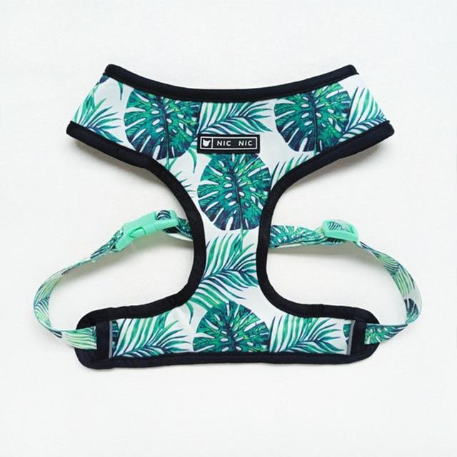Nature Print Dog Harness