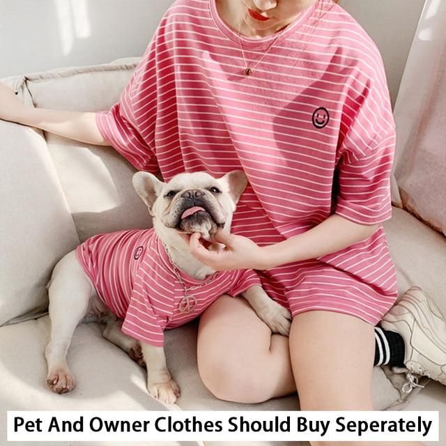 Striped Dog Matching Outfit