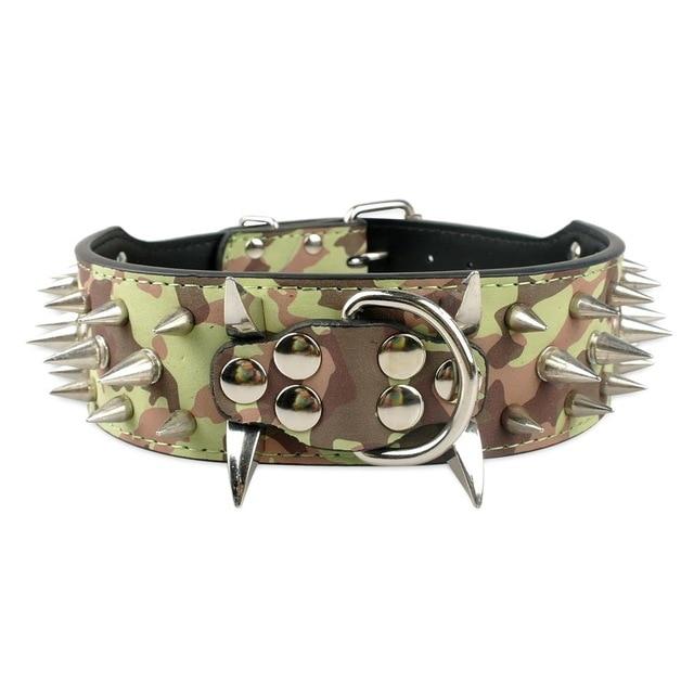 2 Inch Wide Spiked Dog Collar