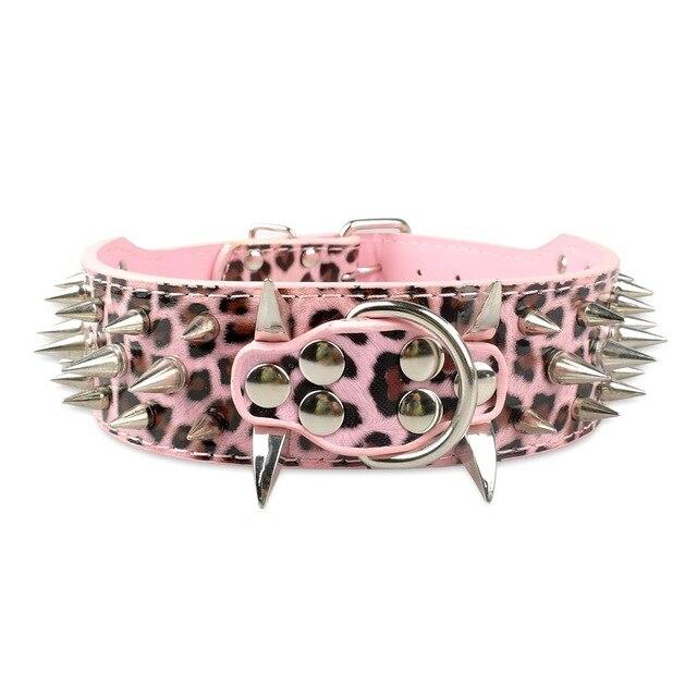 2 Inch Wide Spiked Dog Collar